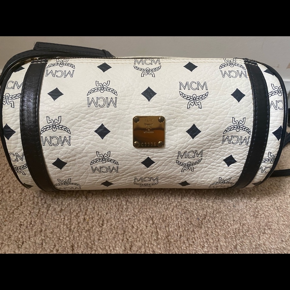 MCM Vintage Barrel Crossbody Bag